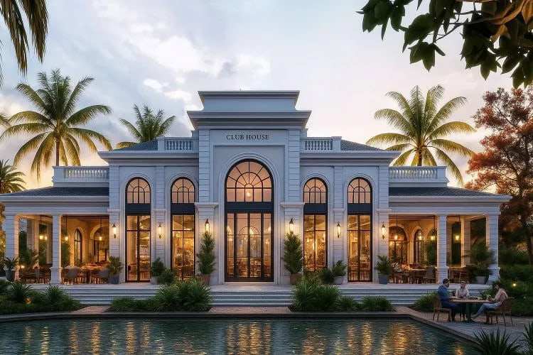 تصميم كمبوند كوين لاند العاصمة الادارية 