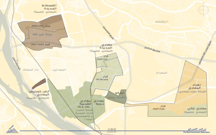 خريطة منطقة زهراء المعادي 